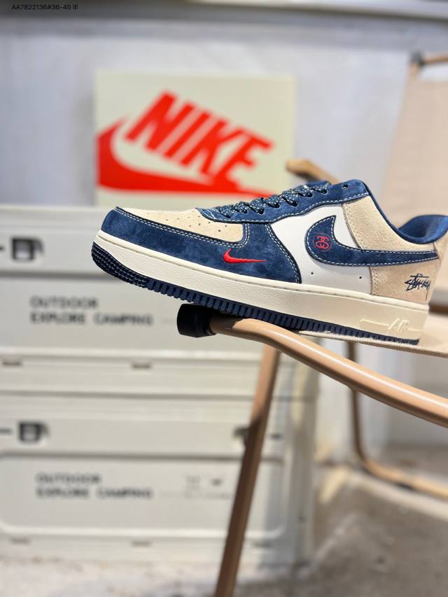 公司级头层皮Nk Air Force 1'07 Low 空军一号低帮休闲板鞋 #定制皮料 原楦原纸板 纯正空军版型 高清洁度 内置全掌气垫Xl1979 Aa78