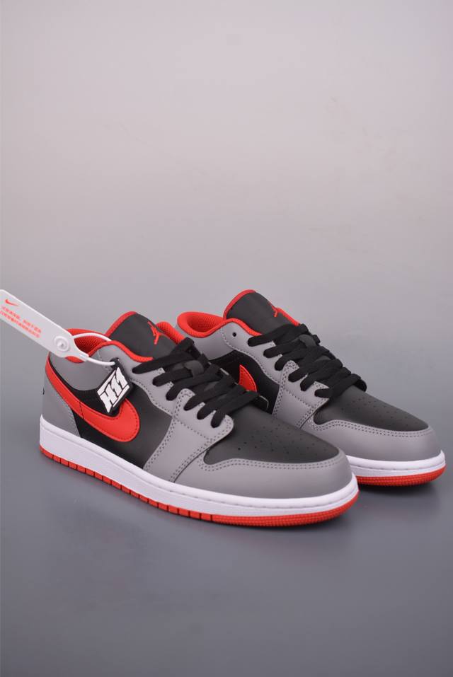 Air Jordan 1 Low 黑灰红 DDD Aj1乔1低帮休闲板鞋 同步官方配色 DDD 市场唯一独家头层皮打造 原鞋原档案开发 DDD 原厂皮料 原档冲