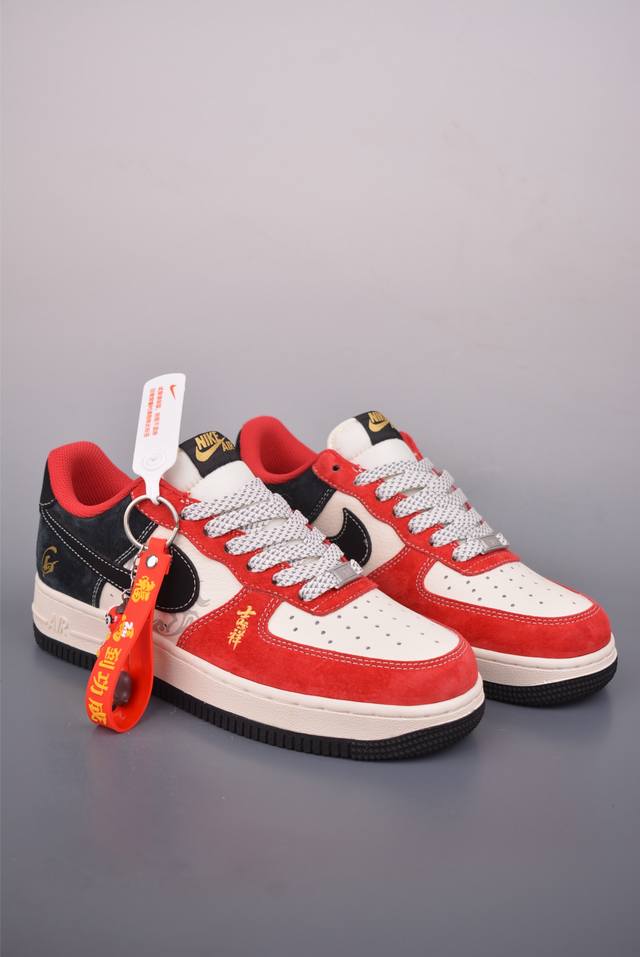 Nike Air Force 1 Low 马年限定 DDD 原楦头原纸板 打造纯正空军版型 DDD 专注外贸渠道 全掌内置蜂窝气垫 DDD 原盒配件 原厂中底钢