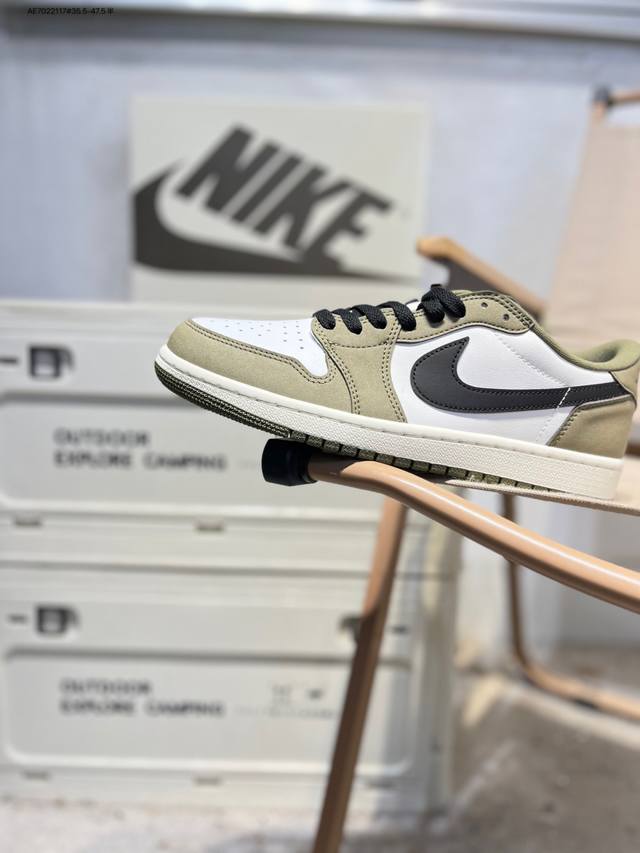 纯原 乔丹Air Jordan 1 Low Aj1低帮系列篮球鞋 官方同步配色 原装级产物 DDD #拒绝公底 立体鞋型 细节完美 高清洁度Hq6998 Ae7