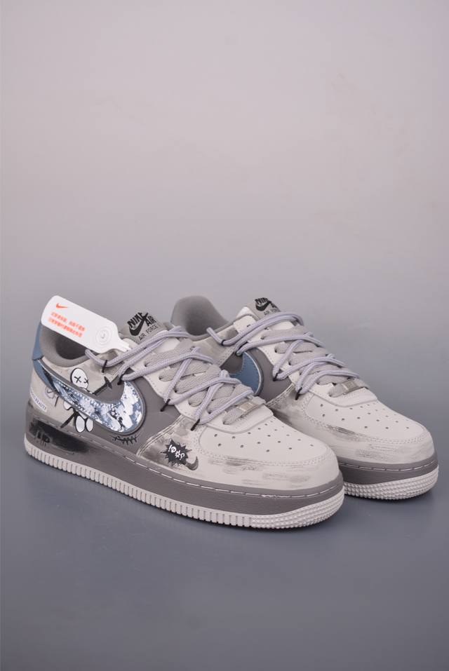 Nike Air Force 1 Low 暗巷涂鸦 解构绑带 DDD 原楦头原纸板 打造纯正空军版型 DDD 专注外贸渠道 全掌内置蜂窝气垫 DDD 原盒配件