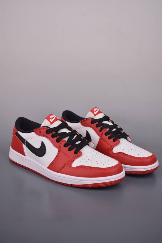 原装裸鞋级 市面最高工艺产物 DDD Jordan Air Jordan 1 Retro Low Og Chicago DDD 复刻白黑红 复古篮球鞋 纯原系列