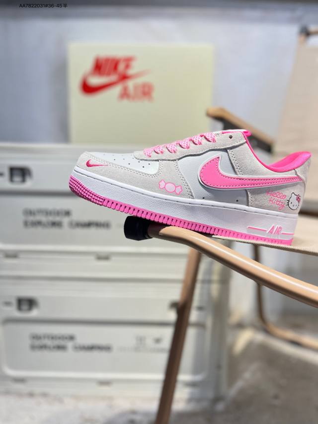 公司级头层皮Nk Air Force 1'07 Low 空军一号低帮休闲板鞋 #定制皮料 原楦原纸板 纯正空军版型 高清洁度 内置全掌气垫Ss1979 Aa78