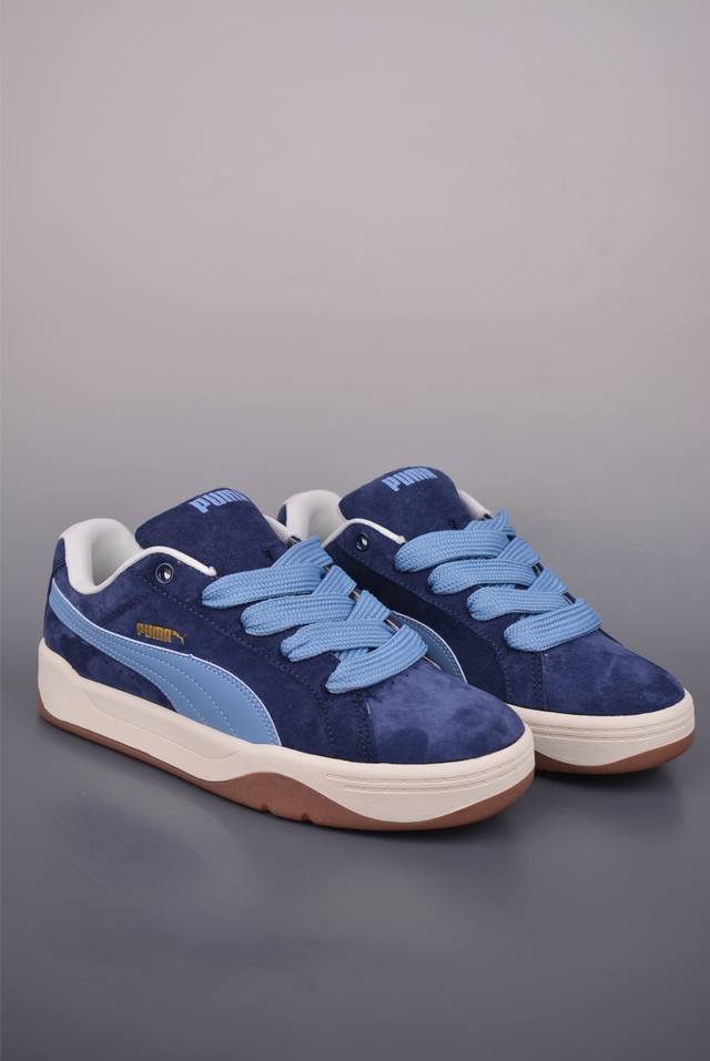 Puma Park Lifestyle Easy S DDD D彪马 防滑耐磨低帮德训板鞋 DDD 孔眼底座和脚趾凸起由猪八革材料制成 DDD 支持侧踏时的踏步