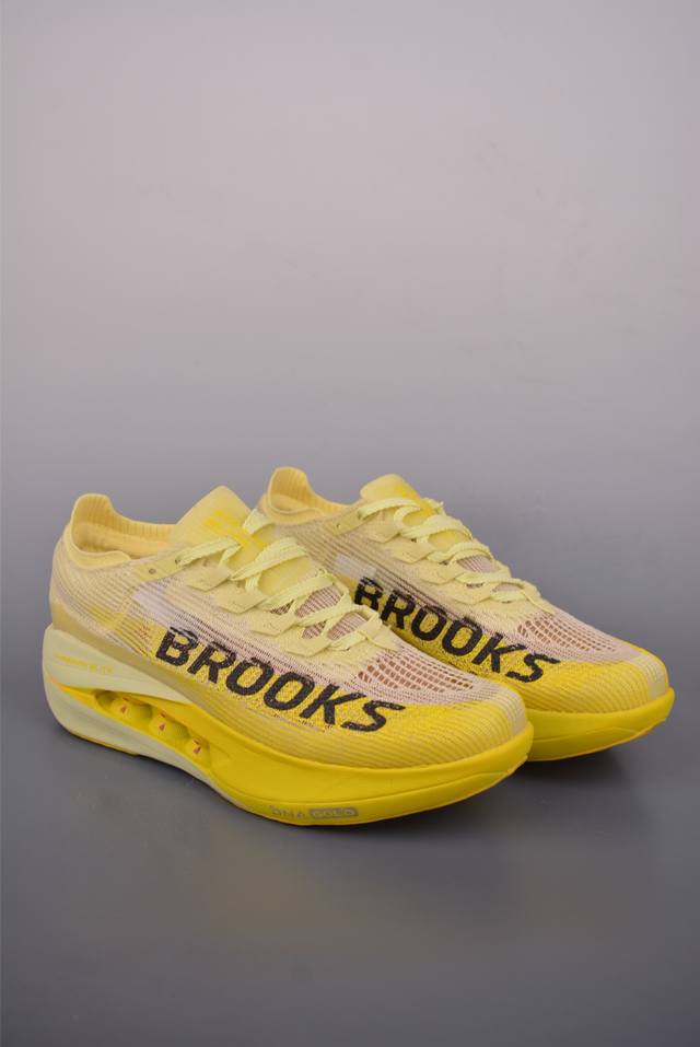 Brooks 布鲁克斯 Hyperion Elite 5 DDD 超弹轻盈跑步鞋 实拍首发 DDD 低帮透气缓震支撑休闲运动慢跑鞋 DDD 采用改进工程空气网眼