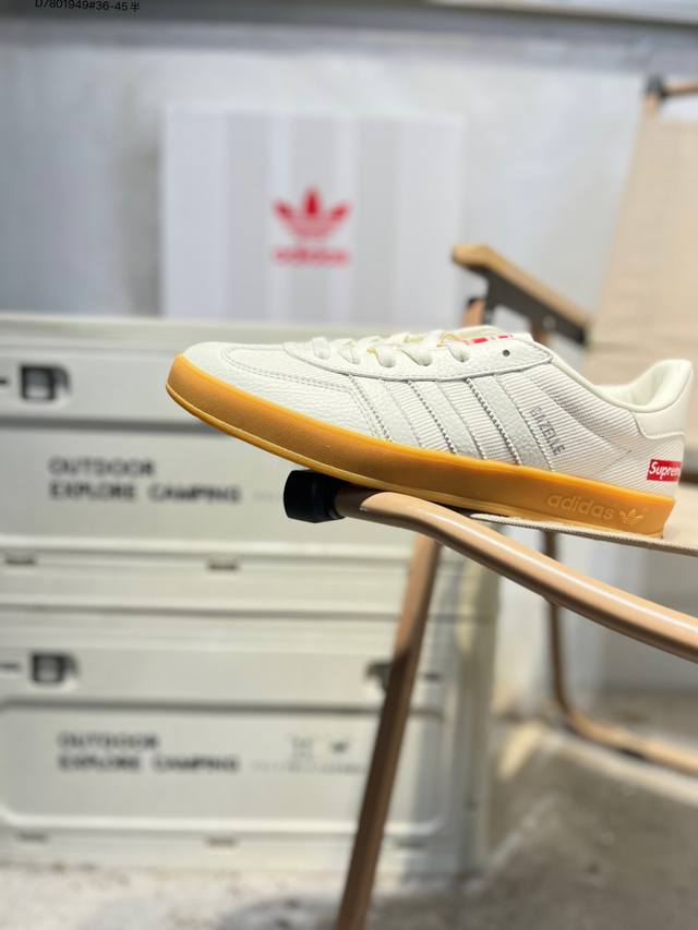 福利特价#内嵌环保海玻璃鞋垫#外置防滑耐磨Rb橡胶大底复古设计与现代简约的融合，再度携手洛杉矶时尚生活品牌 Sporty & Rich X Adidas Ori