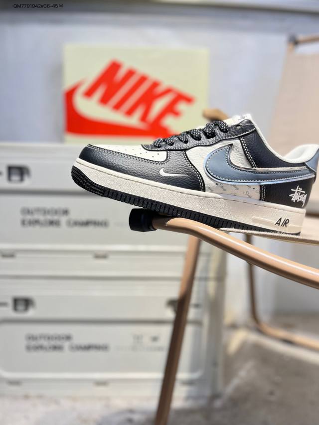 福利特价 公司级头层皮Nk Air Force 7 Low 空军一号低帮休闲板鞋 #定制皮料 原楦原纸板 纯正空军版型 高清洁度 内置全掌气垫Xz6188 Qm