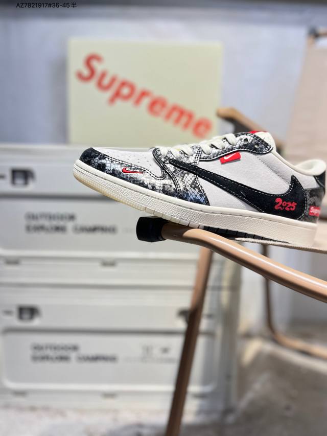 公司级头层皮乔丹Air Jordan 1 Low Aj1低帮系列篮球鞋 官方同步配色 原装级产物 DDD #拒绝公底 立体鞋型 细节完美 高清洁度Fc1688