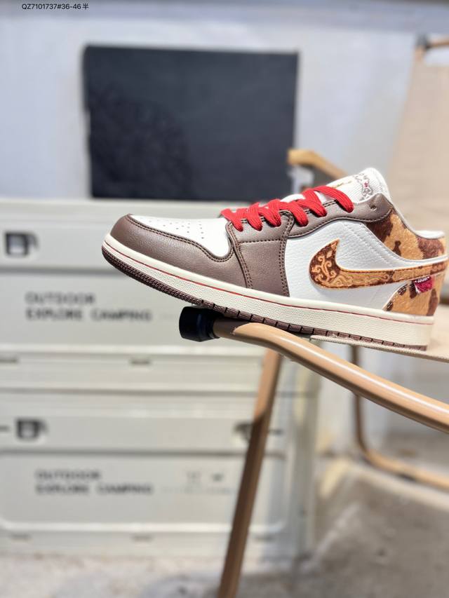 马年限定 乔丹Air Jordan 1 Low Aj1低帮系列篮球鞋 官方同步配色 原装级产物 DDD #拒绝公底 立体鞋型 细节完美 高清洁度Iq5321 Q