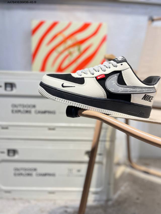 公司级头层皮Nk Air Force 1'07 Low 空军一号低帮休闲板鞋 #定制皮料 原楦原纸板 纯正空军版型 高清洁度 内置全掌气垫Qw5288 Aa78