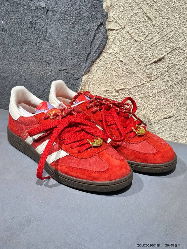 马年限定 阿迪 Ad Originals Handball Spzl 手球运动员系列百搭休闲运动板鞋Kj6299 Qqldzc260118 DDD