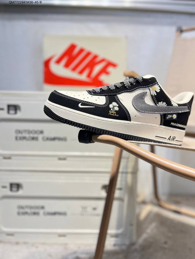 福利特价 公司级头层皮Nk Air Force 7 Low 空军一号低帮休闲板鞋 #定制皮料 原楦原纸板 纯正空军版型 高清洁度 内置全掌气垫Kk1988 Qm