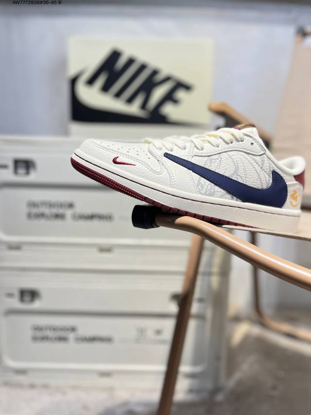 公司级头层皮乔丹Air Jordan 1 Low Aj1低帮系列篮球鞋 官方同步配色 原装级产物 DDD #拒绝公底 立体鞋型 细节完美 高清洁度Nh0601