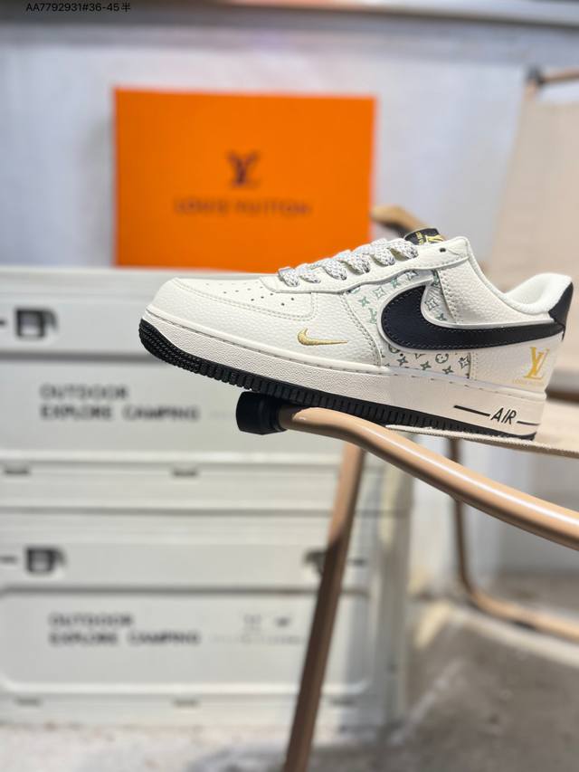 公司级头层皮Nk Air Force 1'07 Low 空军一号低帮休闲板鞋 #定制皮料 原楦原纸板 纯正空军版型 高清洁度 内置全掌气垫Xx3168 Aa77