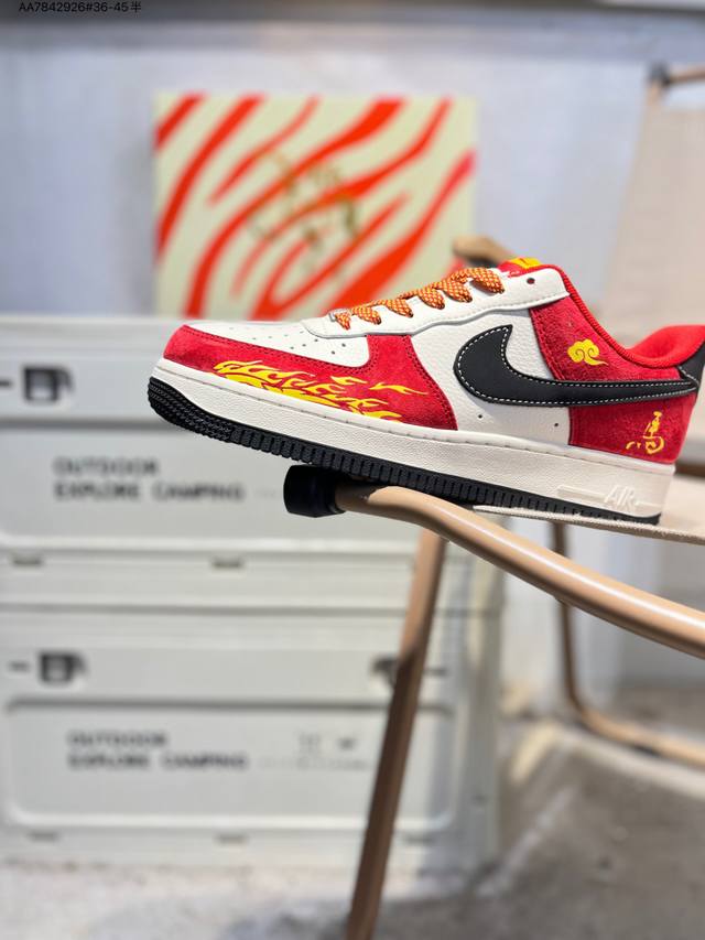 公司级头层皮Nk Air Force 1'07 Low 空军一号低帮休闲板鞋 #定制皮料 原楦原纸板 纯正空军版型 高清洁度 内置全掌气垫Mz9588 Aa78