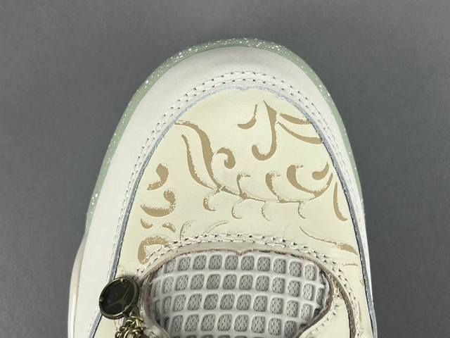 渠道优势 ！ DDD 纯原版 Aj4 Jordan Air Jordan 4 Somos Eternos 墨西哥亡灵节主题 舒适贴合 复古篮球鞋 男款 白色 D