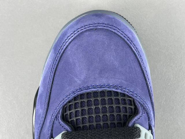渠道优势 ！ DDD Ljr版 Aj4 Jordan Air Jordan 4 Retro “Imperial Purple” 舒适百搭 耐磨 中帮 复古篮球鞋