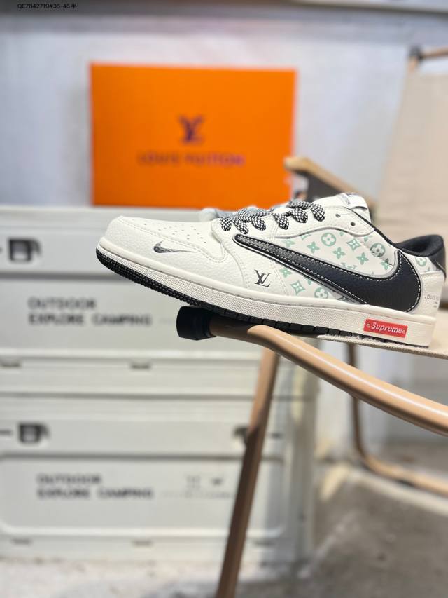 公司级头层皮乔丹Air Jordan 1 Low Aj1低帮系列篮球鞋 官方同步配色 原装级产物 DDD #拒绝公底 立体鞋型 细节完美 高清洁度Yx5066