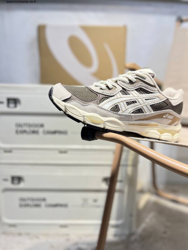 Asics Gel-Nyc亚瑟士 Platinum低帮专业有氧超轻便运动跑步鞋 DDD 全新原装数据开发 符合人体工程学 DDD 一体式双层编制鞋面 高弹性面料