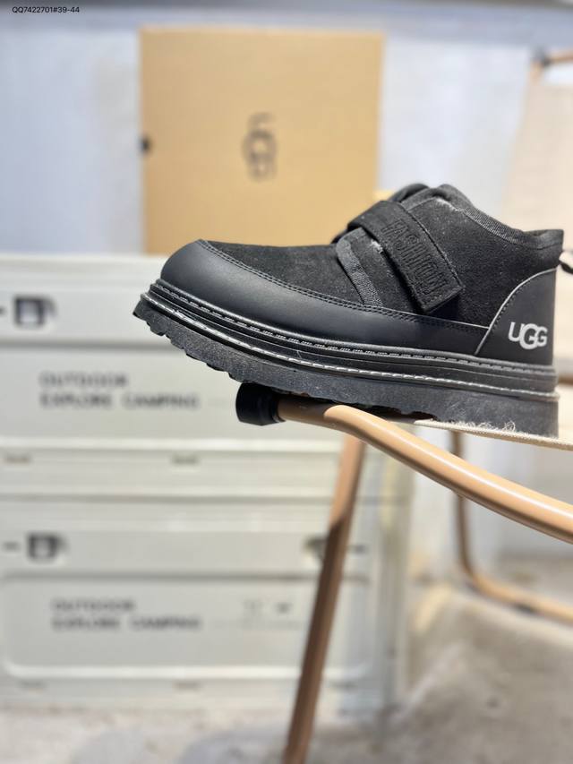 Ugg 雪地靴 防水麂绒皮革鞋面 美国轻奢品牌Ugg W Neuel尼瓦尔系列秋冬新款防污系列休闲保暖20251210 Qq7422701#39-44 DDD