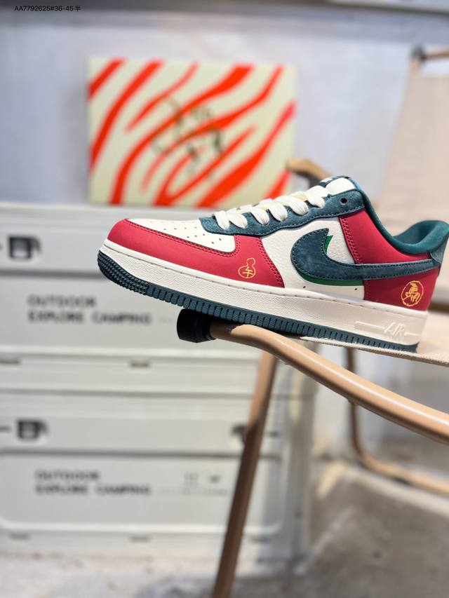 公司级头层皮Nk Air Force 1'07 Low 空军一号低帮休闲板鞋 #定制皮料 原楦原纸板 纯正空军版型 高清洁度 内置全掌气垫Ht5088 Aa77
