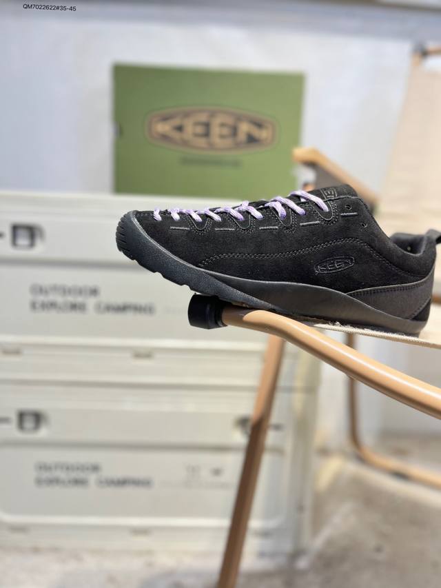 美国人气户外品牌-科恩Keen Jasper Rocks Sp贾斯珀都市系列复古低帮系带户外风露营徒步登山运动训练鞋 原楦型开发纸版#采用固色翻毛皮鞋面材质#内