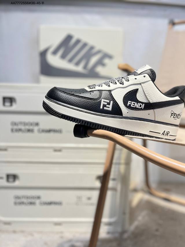 公司级头层皮Nk Air Force 1'07 Low 空军一号低帮休闲板鞋 #定制皮料 原楦原纸板 纯正空军版型 高清洁度 内置全掌气垫Xy9025 Aa77