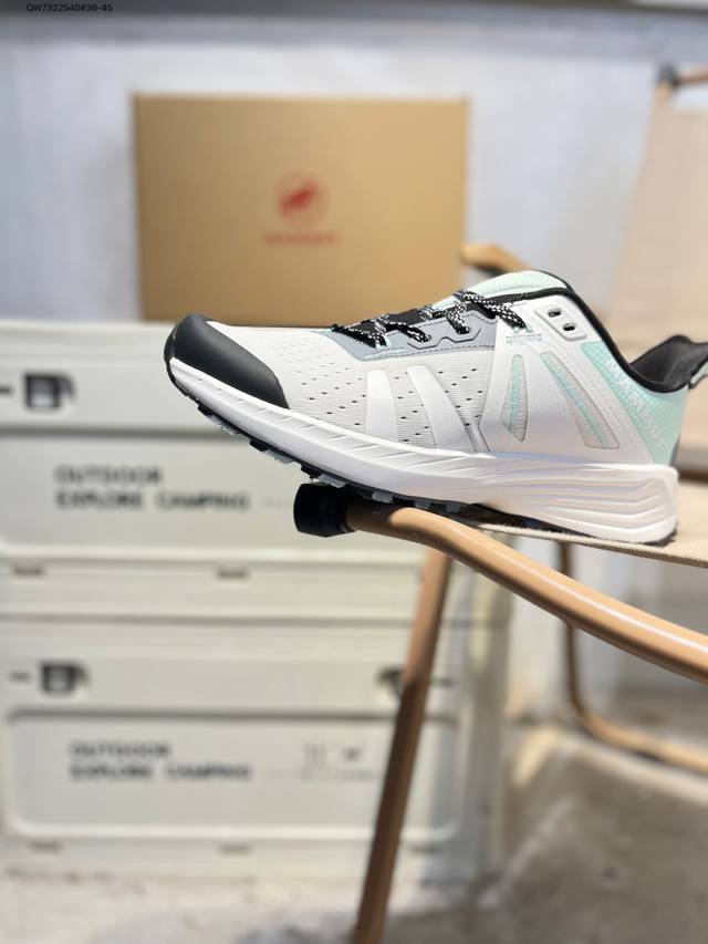 Mammut 猛犸象 Saentis Tr Low Gxt 户外功能鞋登山鞋 鞋面采用透气网眼布料鞋面材质 外置Eva轻量镂空排水系统缓震中底 组合耐磨防滑橡胶