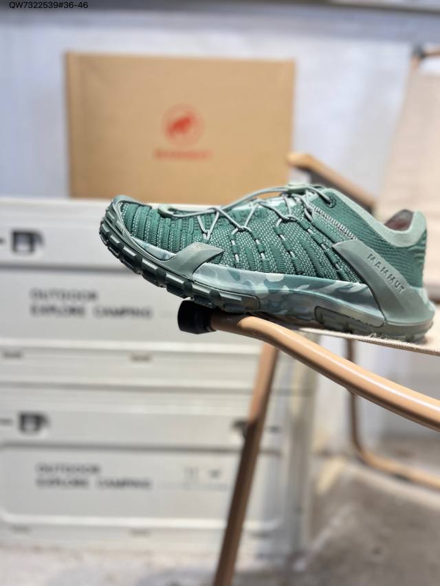 Mammut 猛犸象 Hueco Knit Ii Low DDD 户外功能鞋登山鞋 实拍首发 DDD 鞋面采用弹力透气网眼布料鞋面材质 DDD 外置Eva轻量镂