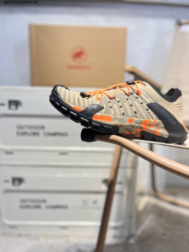Mammut 猛犸象 Hueco Knit Ii Low DDD 户外功能鞋登山鞋 实拍首发 DDD 鞋面采用弹力透气网眼布料鞋面材质 DDD 外置Eva轻量镂