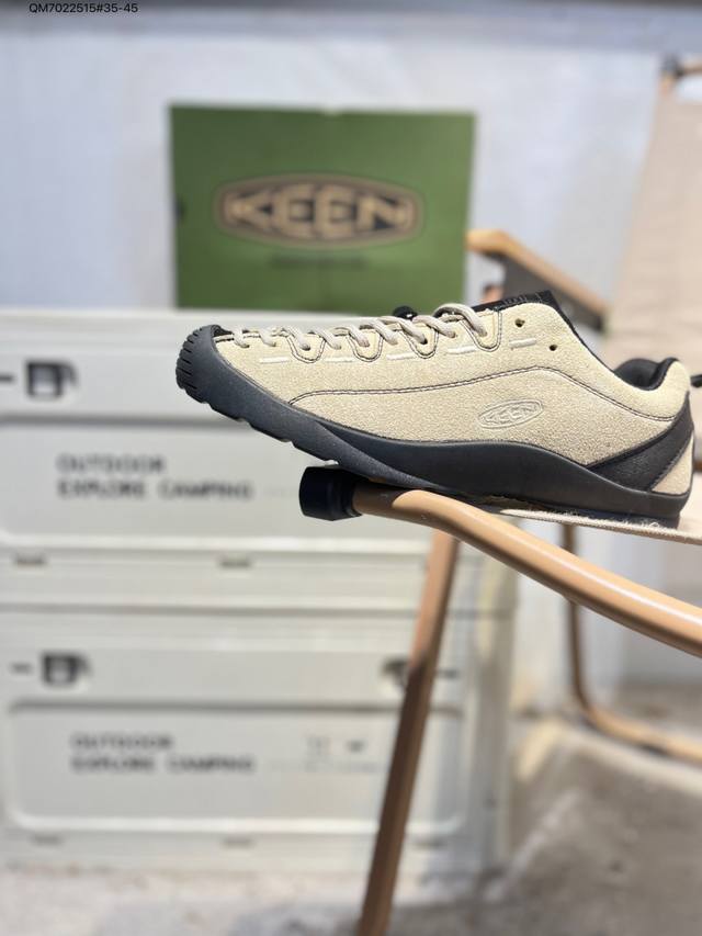 美国人气户外品牌-科恩Keen Jasper Rocks Sp贾斯珀都市系列复古低帮系带户外风露营徒步登山运动训练鞋 原楦型开发纸版#采用固色翻毛皮鞋面材质#内