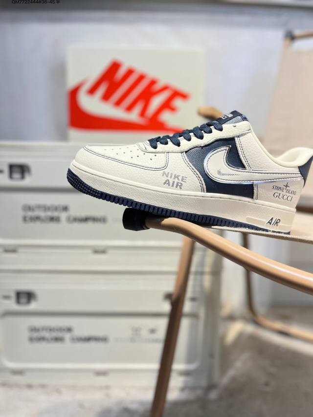 福利特价 公司级头层皮Nk Air Force 7 Low 空军一号低帮休闲板鞋 #定制皮料 原楦原纸板 纯正空军版型 高清洁度 内置全掌气垫Kk1988 Qm