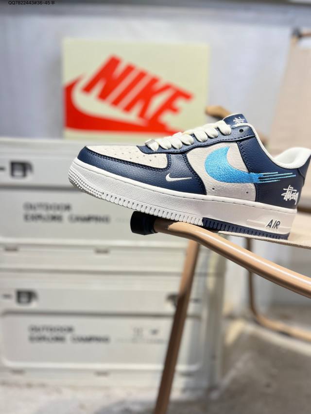 福利特价 公司级头层皮Nk Air Force 7 Low 空军一号低帮休闲板鞋 #定制皮料 原楦原纸板 纯正空军版型 高清洁度 内置全掌气垫Dm6688 Qq