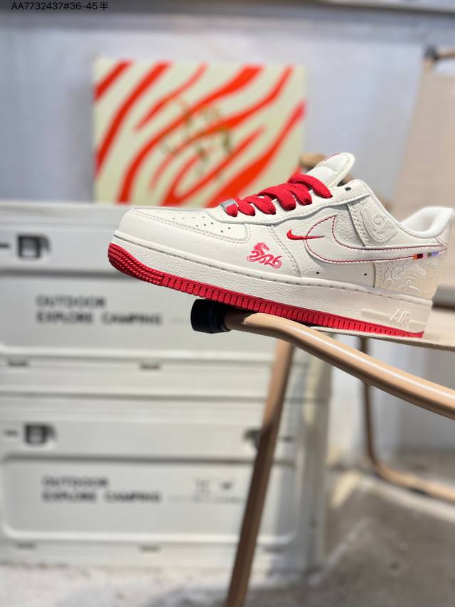 公司级头层皮Nk Air Force 1'07 Low 空军一号低帮休闲板鞋 #定制皮料 原楦原纸板 纯正空军版型 高清洁度 内置全掌气垫Xt6998 Aa77