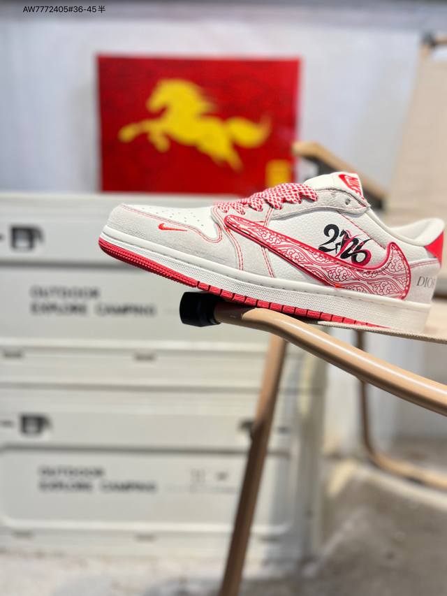 公司级头层皮乔丹Air Jordan 1 Low Aj1低帮系列篮球鞋 官方同步配色 原装级产物 DDD #拒绝公底 立体鞋型 细节完美 高清洁度Jw1188