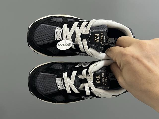 新款Nb878猪八皮松紧带复古儿童运动鞋 DDD Size：26-37码 DDD 经典878款式 DDD 松紧带设计，穿脱便捷 DDD 耐磨防滑大底，脚感不言而