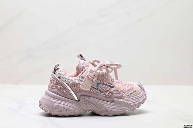 调价 DDD 童鞋Balenciaga巴黎世家 复古时尚舒适百搭 低帮儿童休闲鞋 DDD 尺码:27-37 DDD