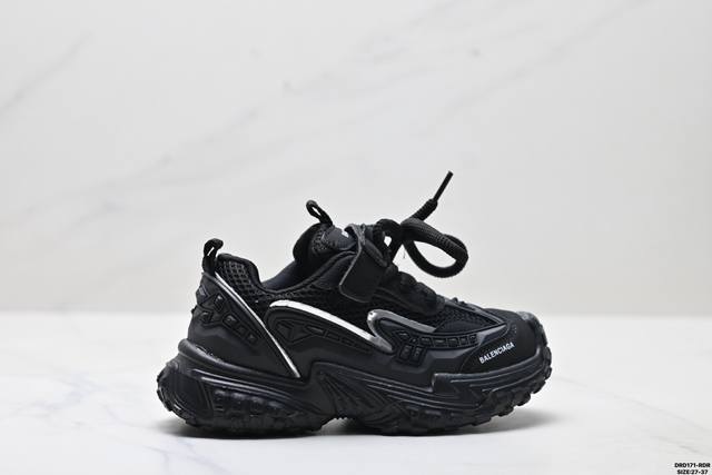 过年福利特价 可退换 DDD 童鞋Balenciaga巴黎世家 复古时尚舒适百搭 低帮儿童休闲鞋 DDD 尺码:27-37 DDD Id:Drd171-Rdr