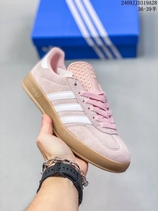 阿迪达斯adidas Gazelle Indoor列复古百搭德训风低帮休闲运动板鞋 Ih5484 码数：36-39半 编号：09Jjd319A28