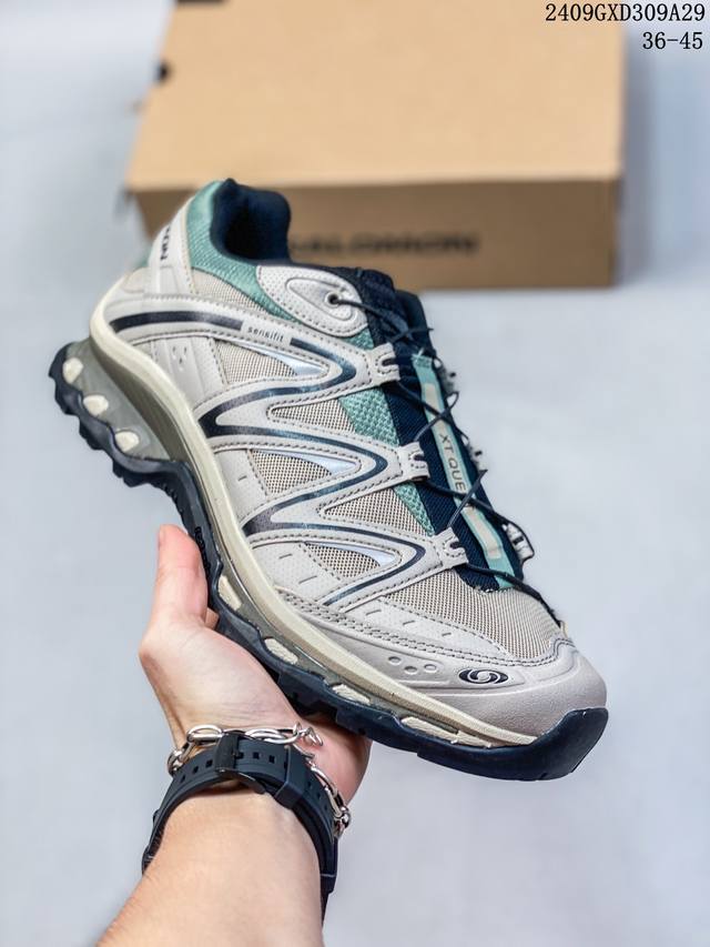 公司级salomon Xt-Quest Adv ” Beige “ 萨洛蒙 探索者系列户外越野跑鞋 474787 33鞋面采用sensifit贴合技术 全方位贴