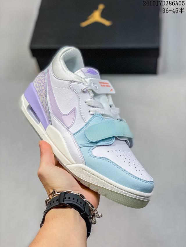 公司级三合一最强合体，多种新配色回归耐克nike Air Jordan Legacy 312 Low”White Grey Fog Blue Red“乔丹最强三