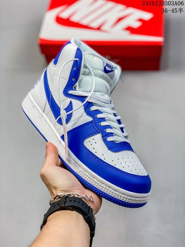 真标带半码 Nike 耐克terminator High男女高帮缓震复古休闲板鞋fd0650- 尺码36-45半 编码：10Jjd303A07