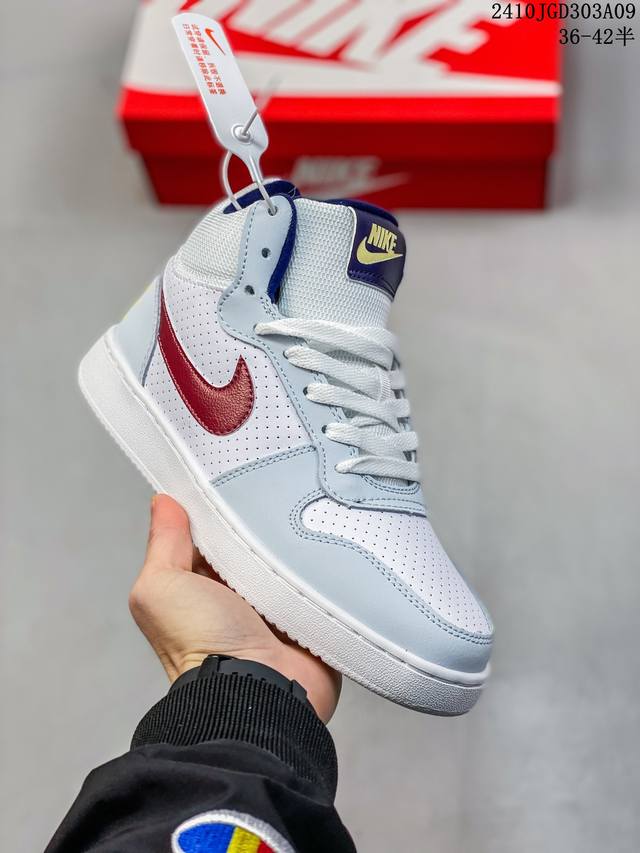 真标nike耐克court Borough Mid Gs白红芝加哥复古休闲板鞋839977-103 36-45 编码： 10Jgd303A10