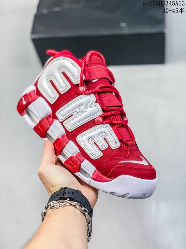 公司真标带半码 耐克nike Wmns Air More Uptempo 拼接 大air 皮蓬经典高街百搭篮球鞋 尺码：36-40 半 36-45半 编码：10