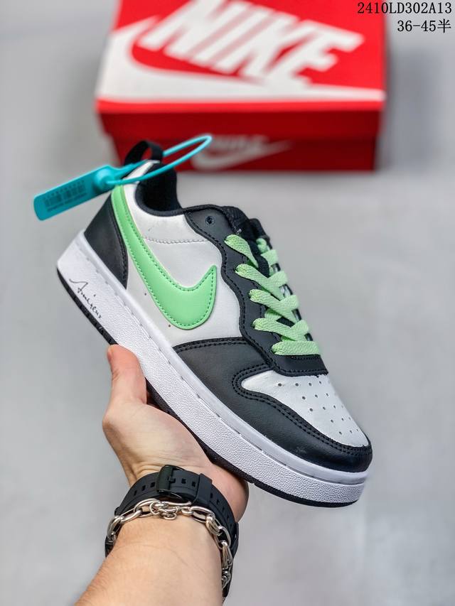 公司级真标耐克 Nike Court Borough 低帮百搭透气休闲运动板鞋，经典耐用的设计，兼顾舒适脚感和出众风范，演绎匠心之作。结构性的支撑贴合感结合复古