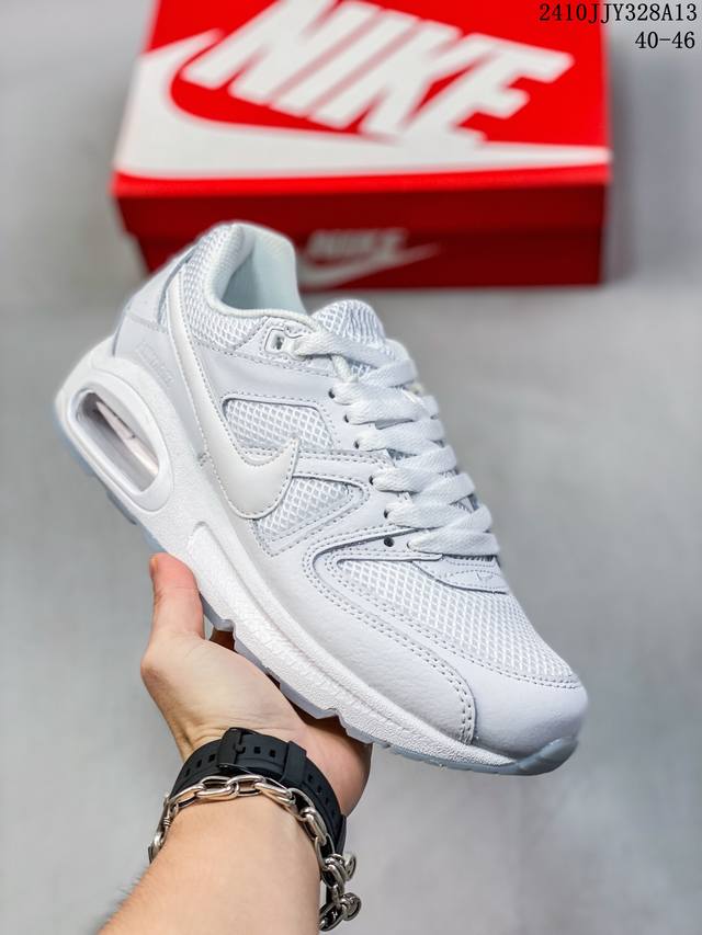 真标耐克air Max Command 气垫缓震耐磨运动鞋时尚潮流休闲透气跑步鞋 选用网眼鞋面，脚感舒适透气。鞋舌、鞋侧及后跟处饰有品牌标识，简约大气又时尚。采