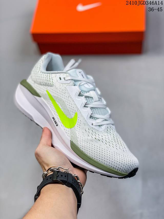 耐克 Nike 2024新款zoom Winflo 11运动休闲轻便缓震气垫跑步鞋公路跑步鞋 飞线贾卡轻质透气休闲运动鞋。无论你是习惯每周畅跑的经验跑者，还是希