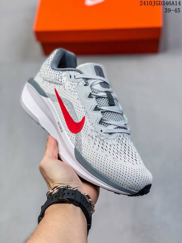 耐克 Nike 2024新款zoom Winflo 11运动休闲轻便缓震气垫跑步鞋公路跑步鞋 飞线贾卡轻质透气休闲运动鞋。无论你是习惯每周畅跑的经验跑者，还是希