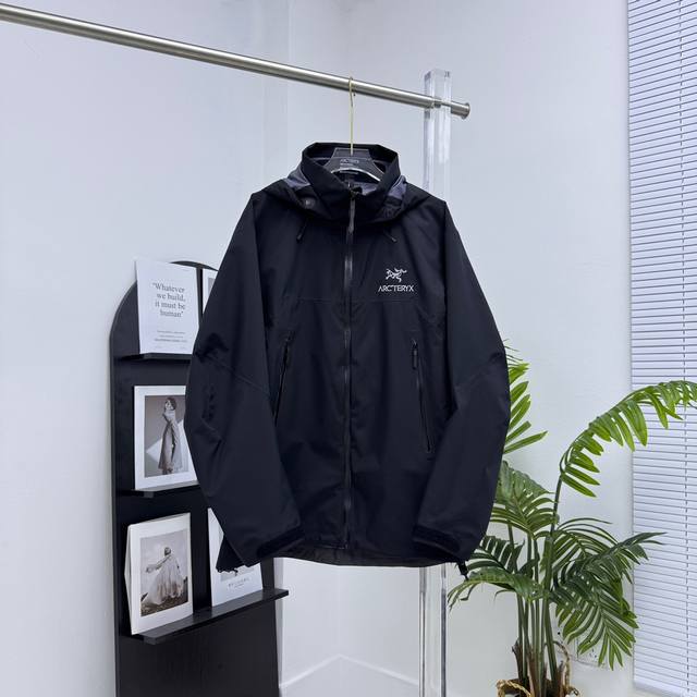 顶级原版，随意对比』 Ar-黑色 Arc'Teryx 始祖鸟beta Ar Gore-Tex Pro 轻量防风防水男女同款连帽硬壳冲锋衣 颜色：寂寥橙 芯片灰