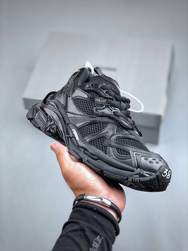 Ok版 高奢品牌-巴黎世家balenciaga Runner Sneaker 慢跑系列低帮复古野跑潮流姥爹风百搭休闲运动慢跑鞋男女鞋原版一致配件防尘袋及附送鞋带